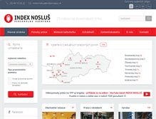 Tablet Screenshot of indexnoslus.sk